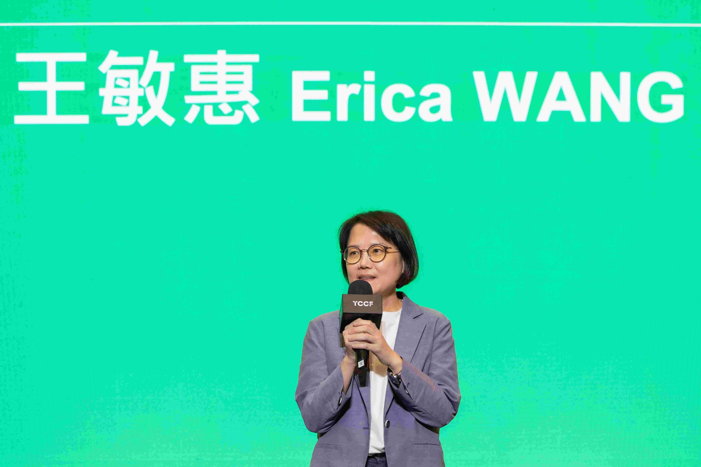 文策院長王敏惠出席頒獎典禮表示, TCCF 越來越受到國際市場關注。(文策院提供)