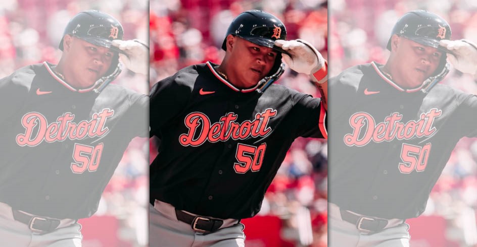 效力老虎隊的台灣好手李灝宇代打建功，擊出大聯盟生涯首發全壘打。（翻攝自IG＠tigers）