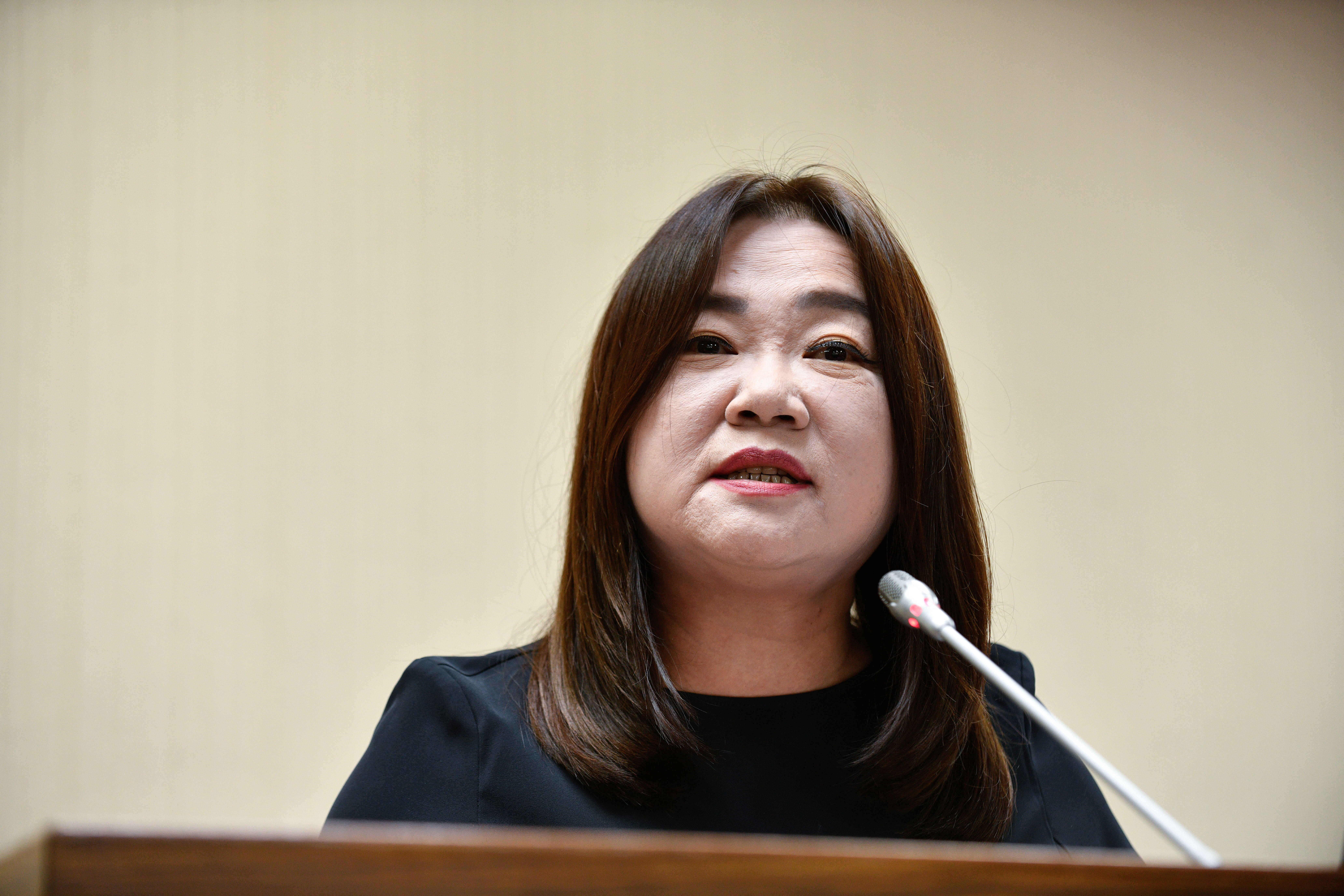 馬文君拿自身洩密案，質詢國防部長顧立雄，不過顧秒回，非現役軍人不可能會上軍事法庭。（本刊資料照）