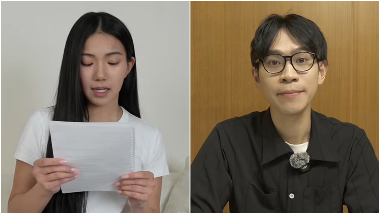 Andy律師看完家寧道歉後曝讀後感。（翻攝Andy臉書、YT「秘月期POPOO」）