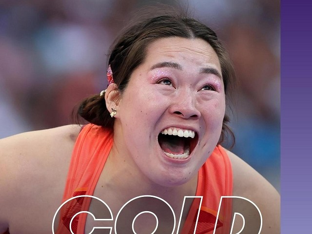 日本女子標槍金牌北口榛花，比賽途中吃蛋糕反差萌！網友愛了。（翻自奧運官方臉書）