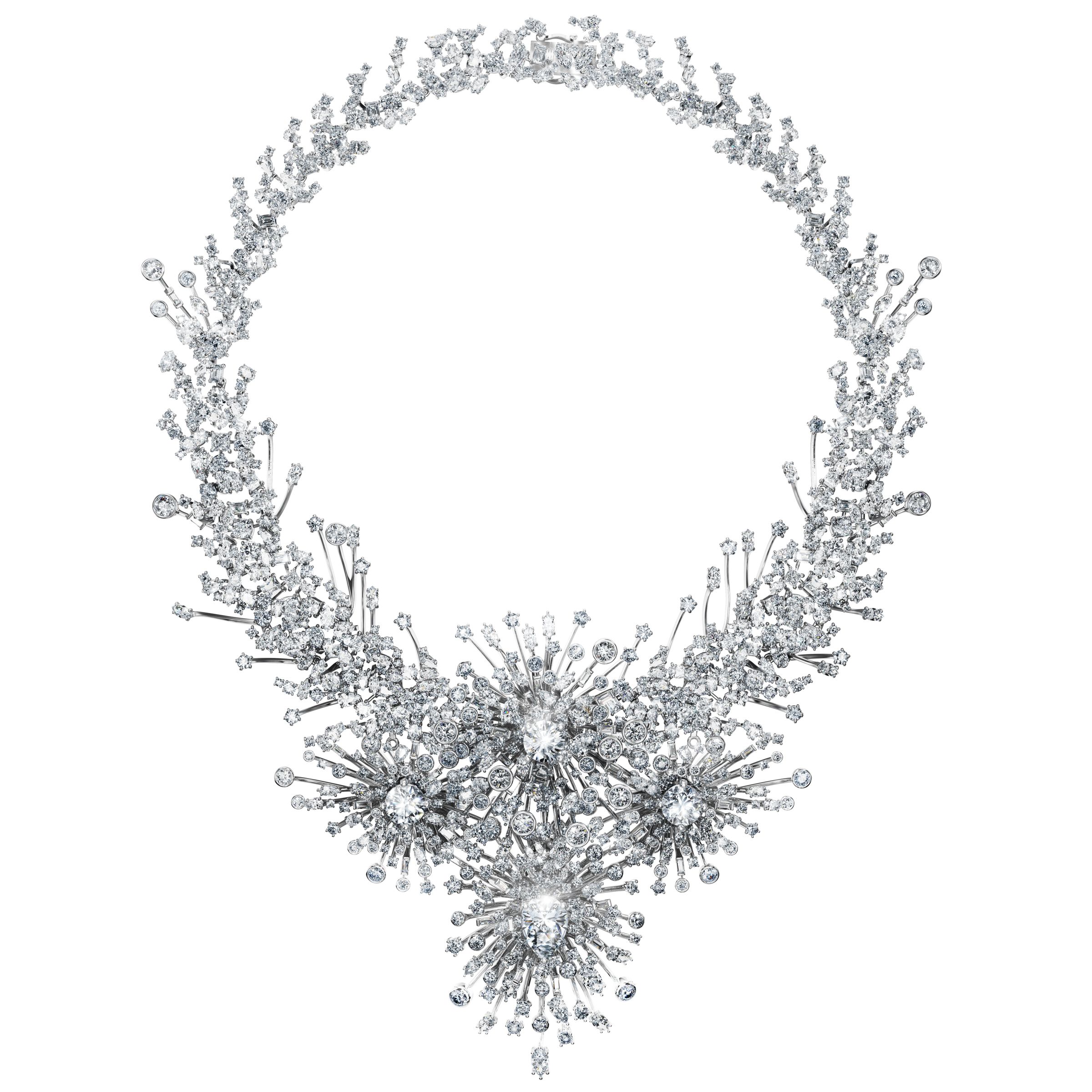 SWAROVSKI Created Diamonds Galaxy項鍊(高級訂製商品)。NT$7,800,000（施華洛世奇提供）