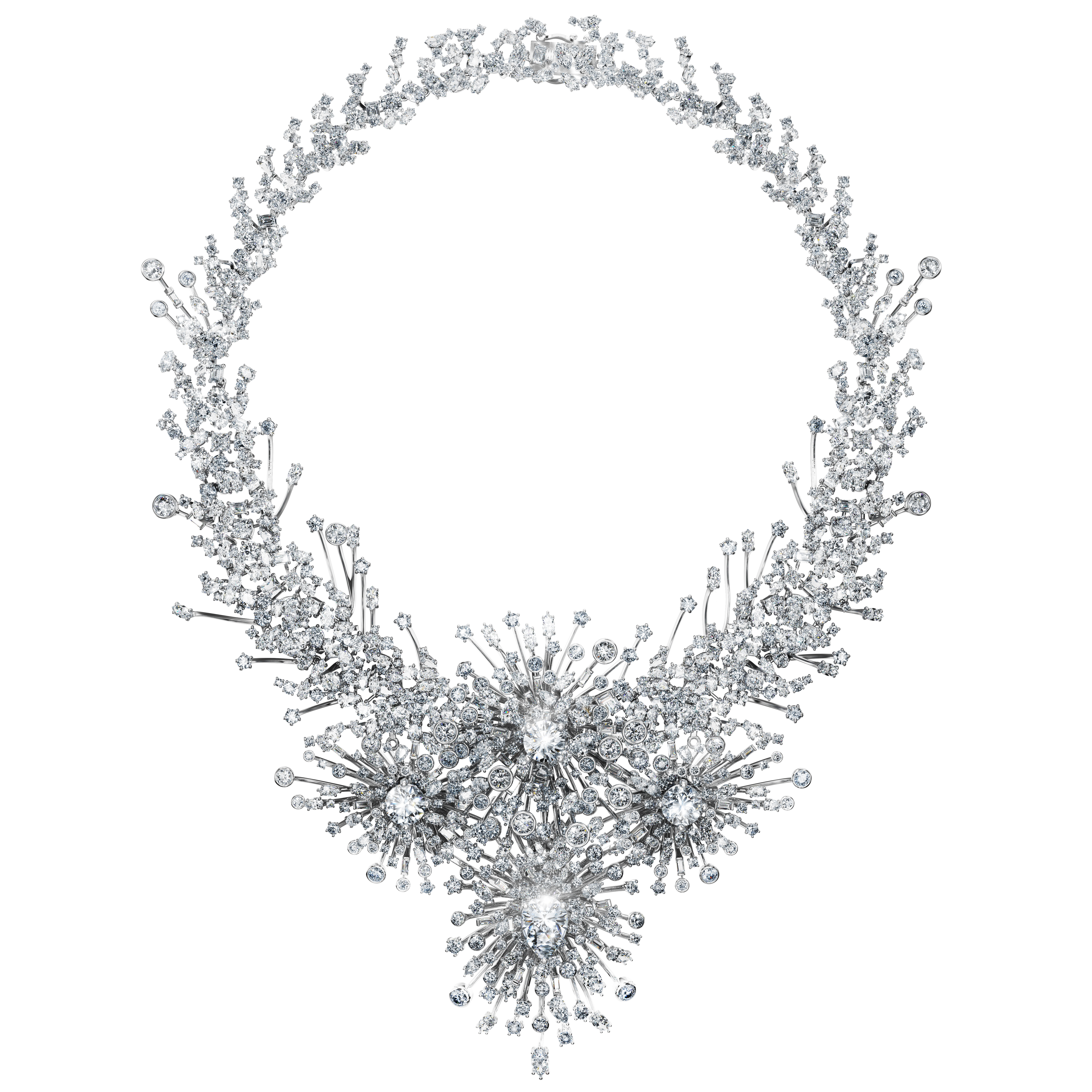 SWAROVSKI Created Diamonds Galaxy項鍊(高級訂製商品)。NT$7,800,000（施華洛世奇提供）