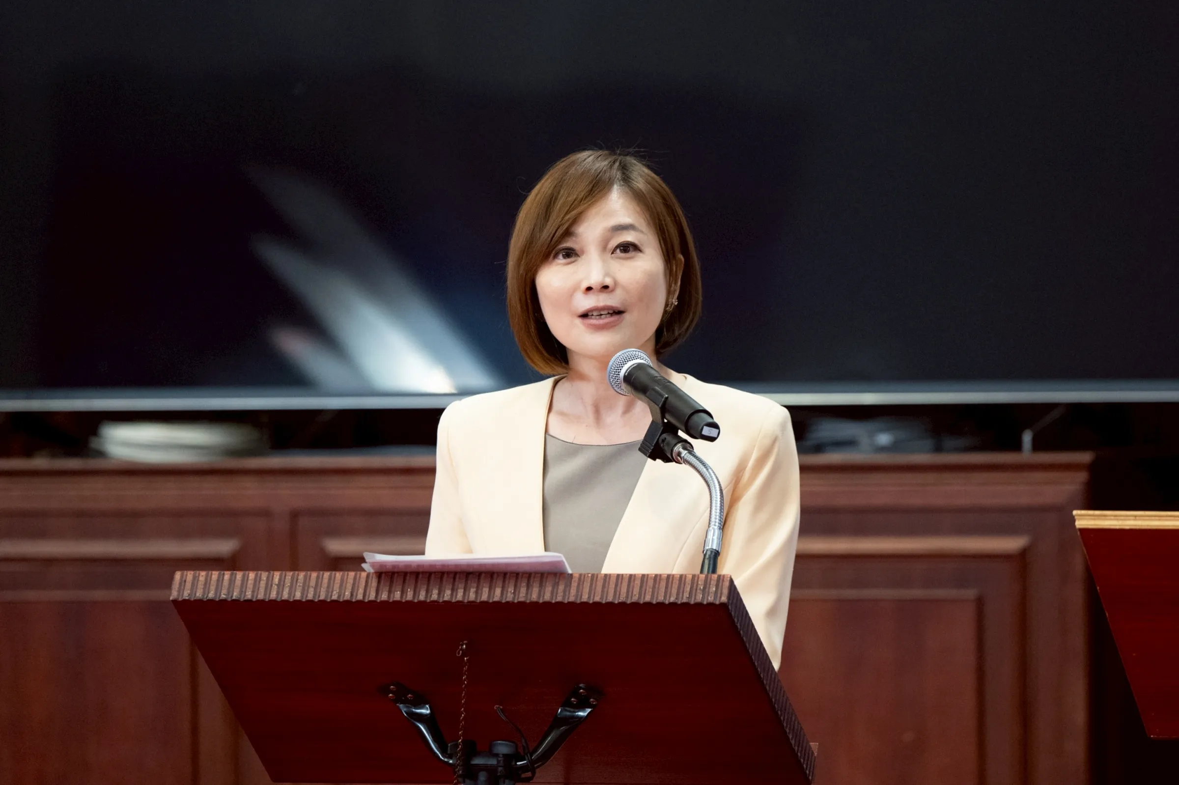 對於傅崐萁的說詞,總統府發言人郭雅慧直言,「這個說法是完全顛倒黑白。」(總統府提供)