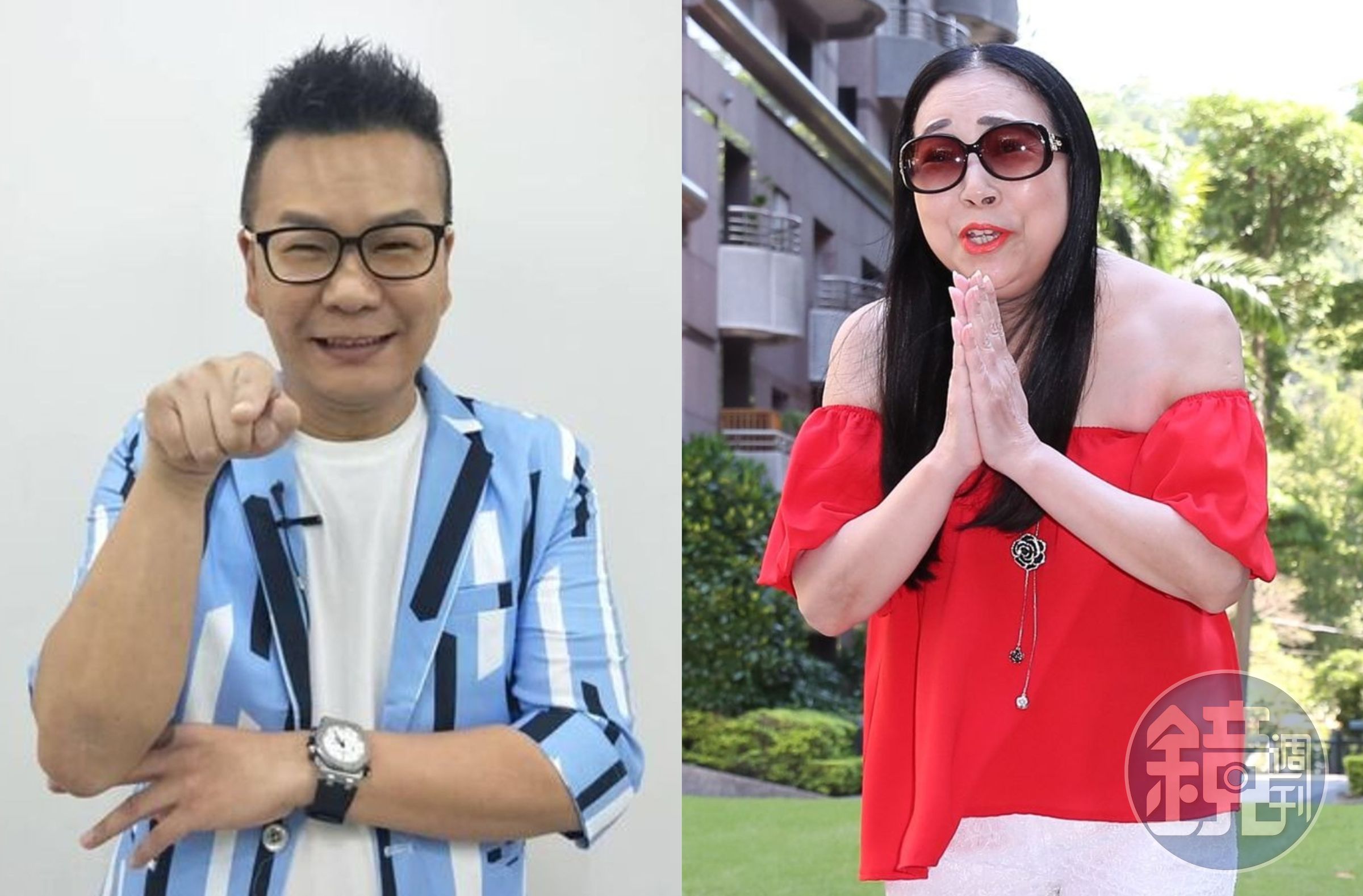 許純美（右）當年紅遍全台，沈玉琳（左）曾是她的經紀人。（本刊資料照、翻攝沈玉琳臉書）