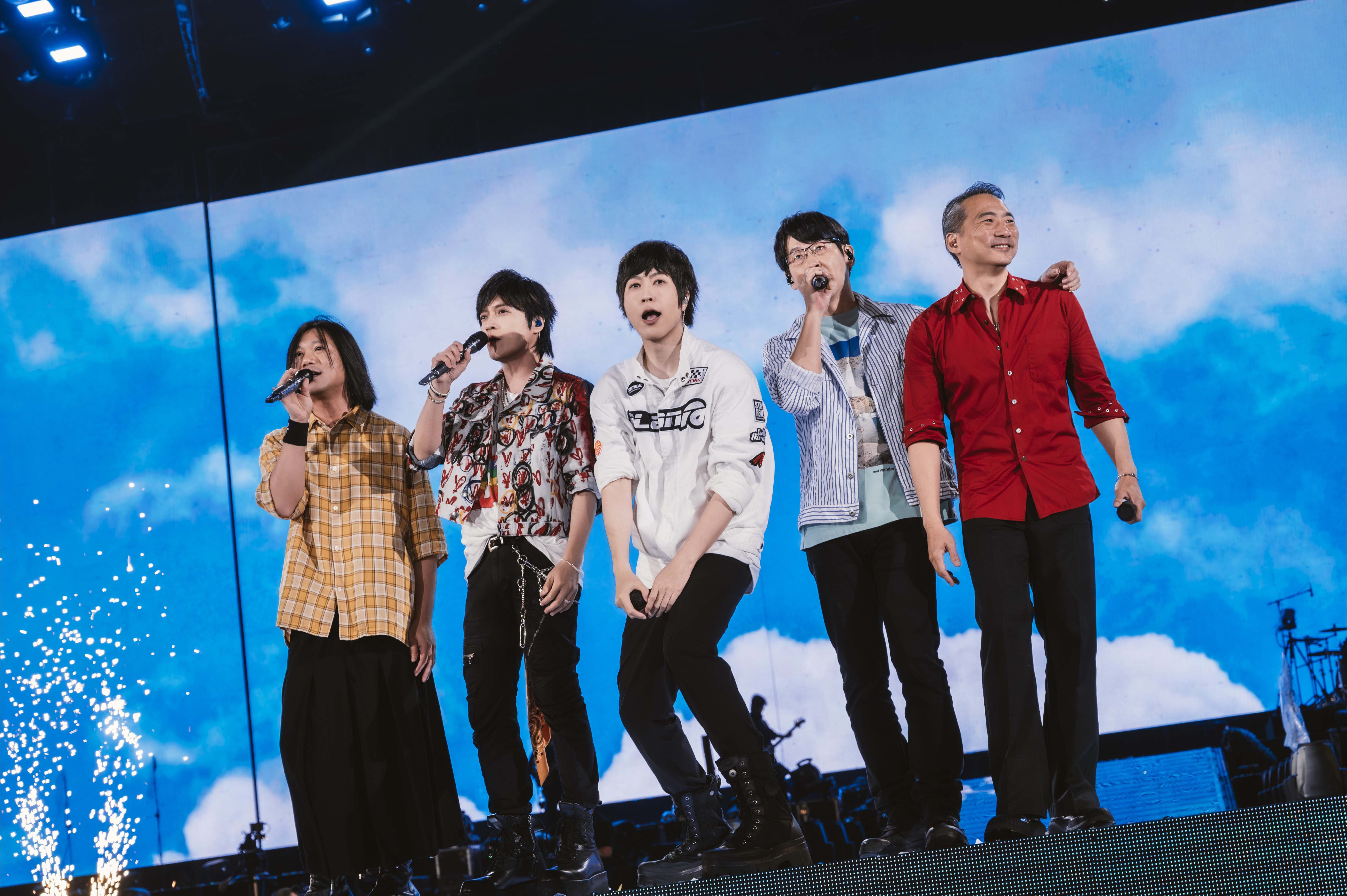 五月天在貴陽一連開唱3天，與13.5萬人共度美好時光。（相信音樂提供）