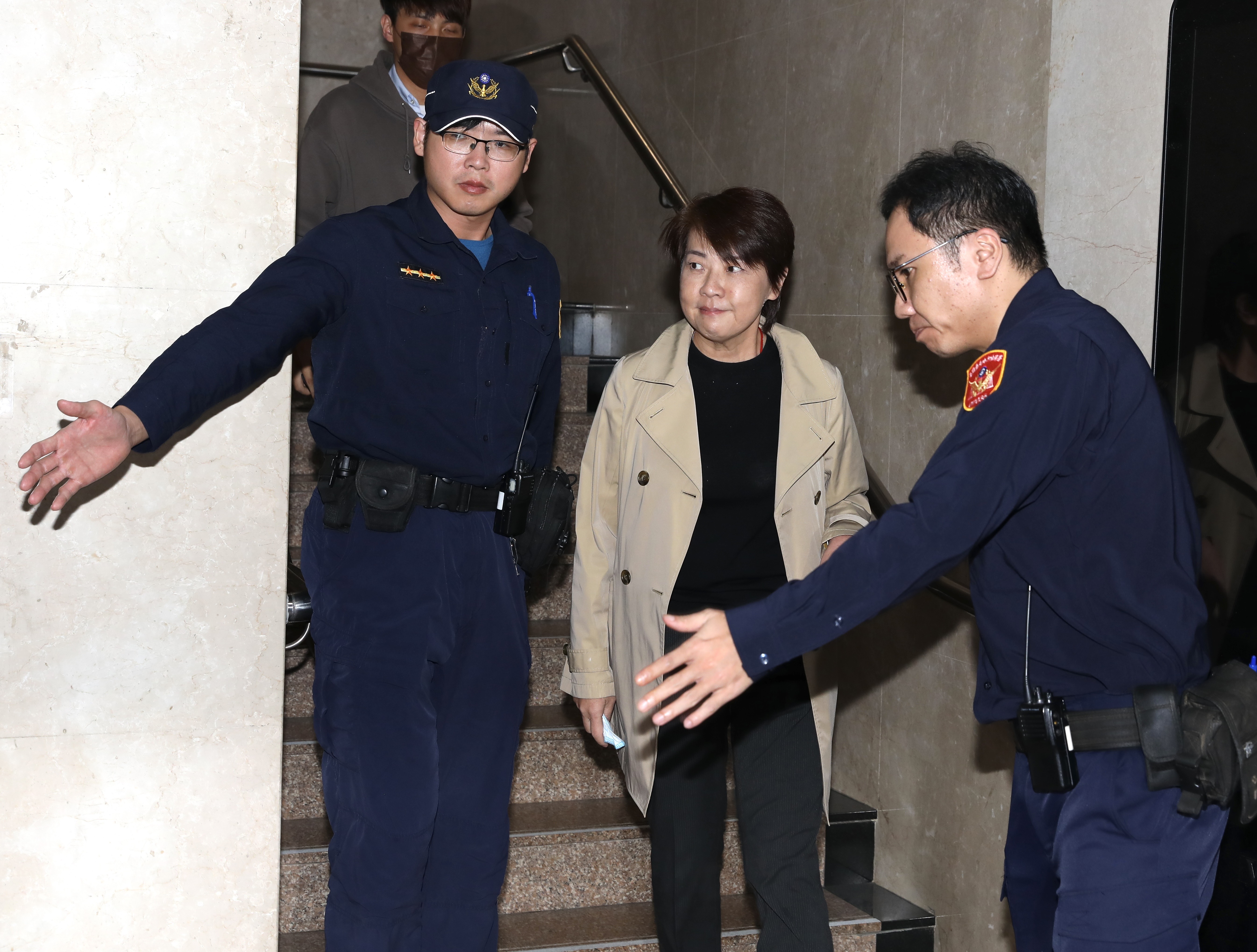 黃珊珊再度前往北檢。