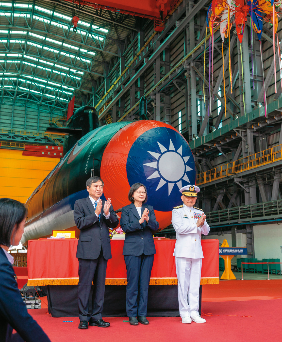 潛艦國造是蔡英文上任總統後，大力推動的國防自主重要項目之一。（圖／翻攝總統府flickr）
