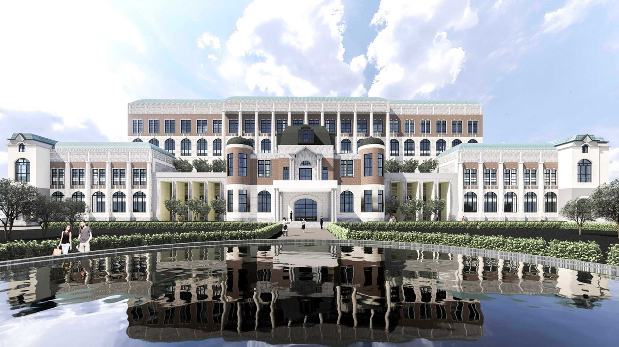 台南高分院廳舍新建工程案訂於3月公告招標，新址位於台南市安平區育平路、平通路口。（示意圖，台南高分院提供）