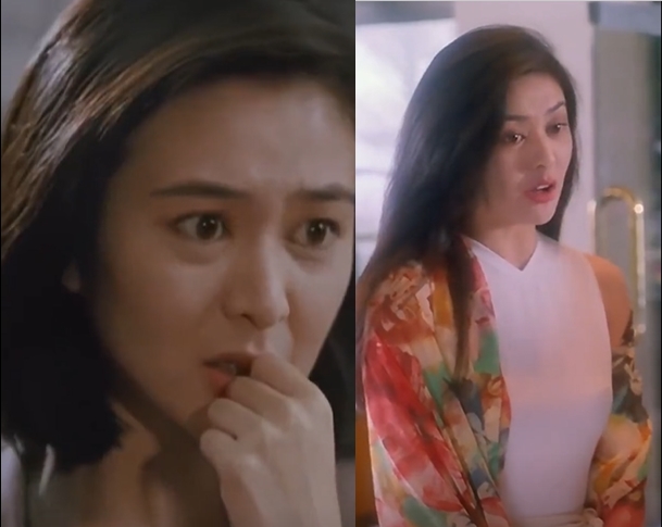 關之琳年輕時顏值有著頂級美女的水準，她在抖音發的懷舊照片、影片按驗人次都很高。（翻攝自關之琳抖音影片）