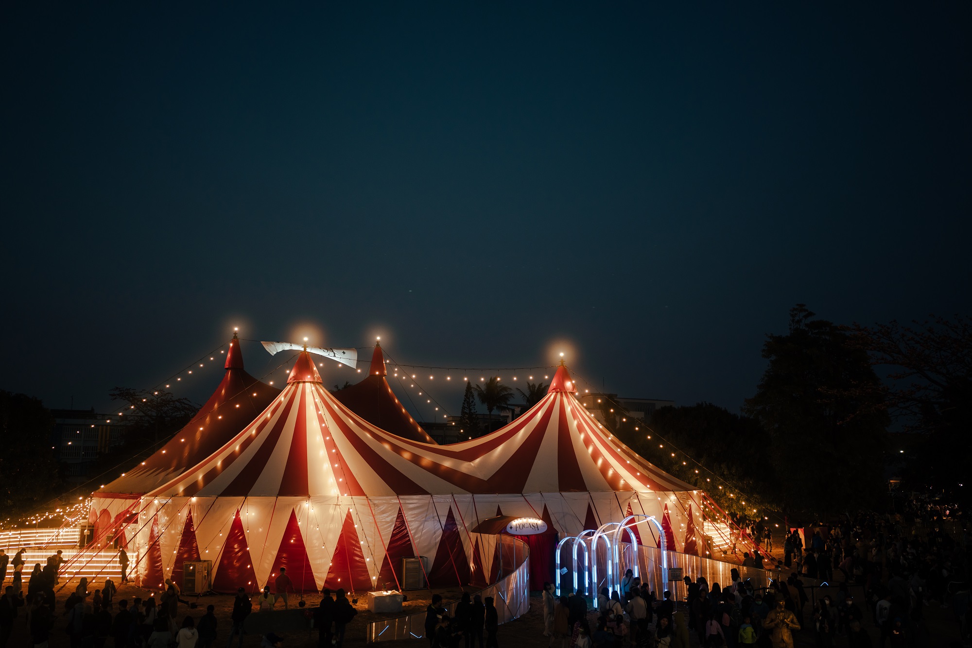  2年前FOCASA在台南舉辦馬戲節活動，7天吸引8萬人入園。（FOCASA馬戲團提供）