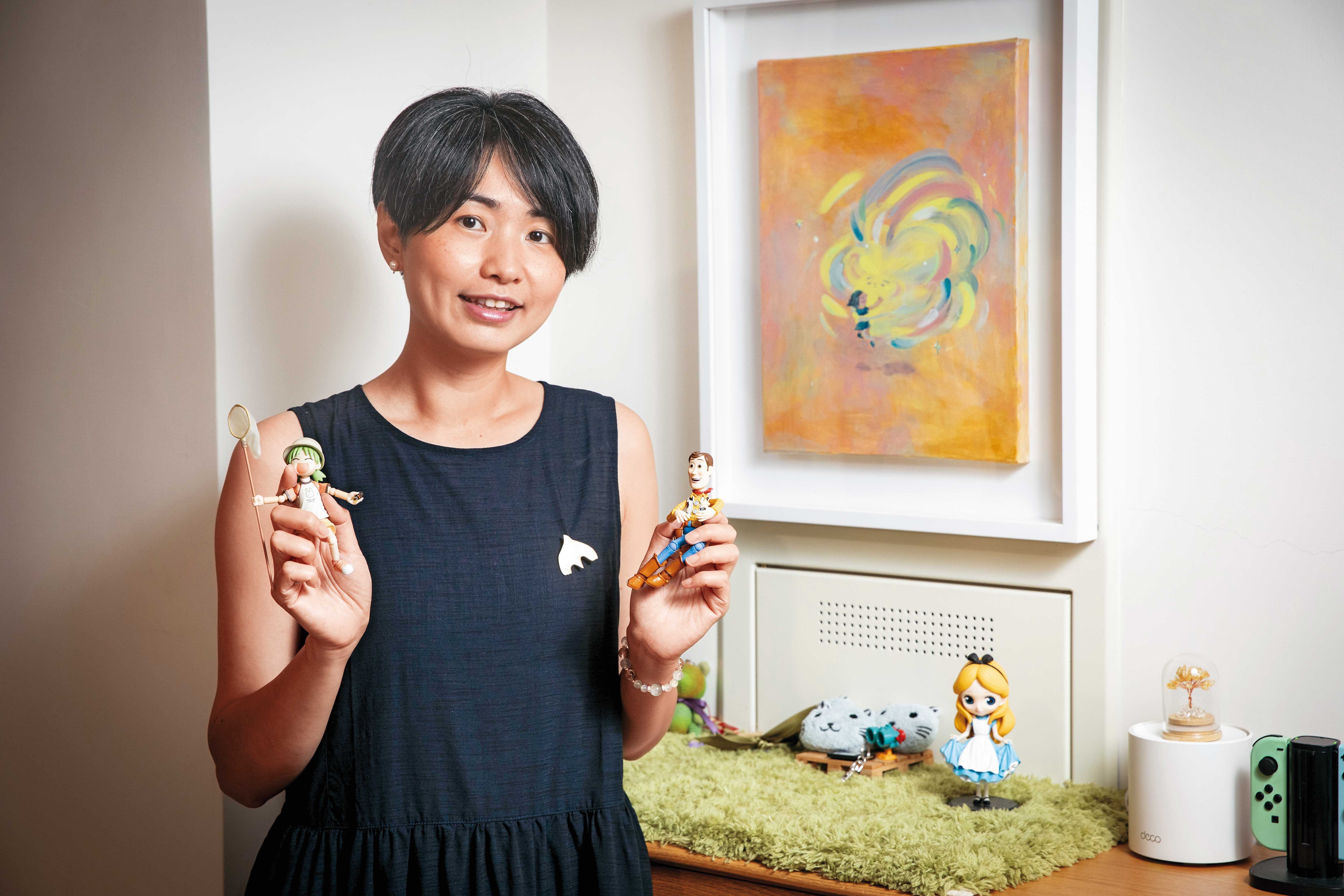 林小印花了2年時間斷捨離，賣掉9成以上曾收藏的公仔，開啟整理師之路。