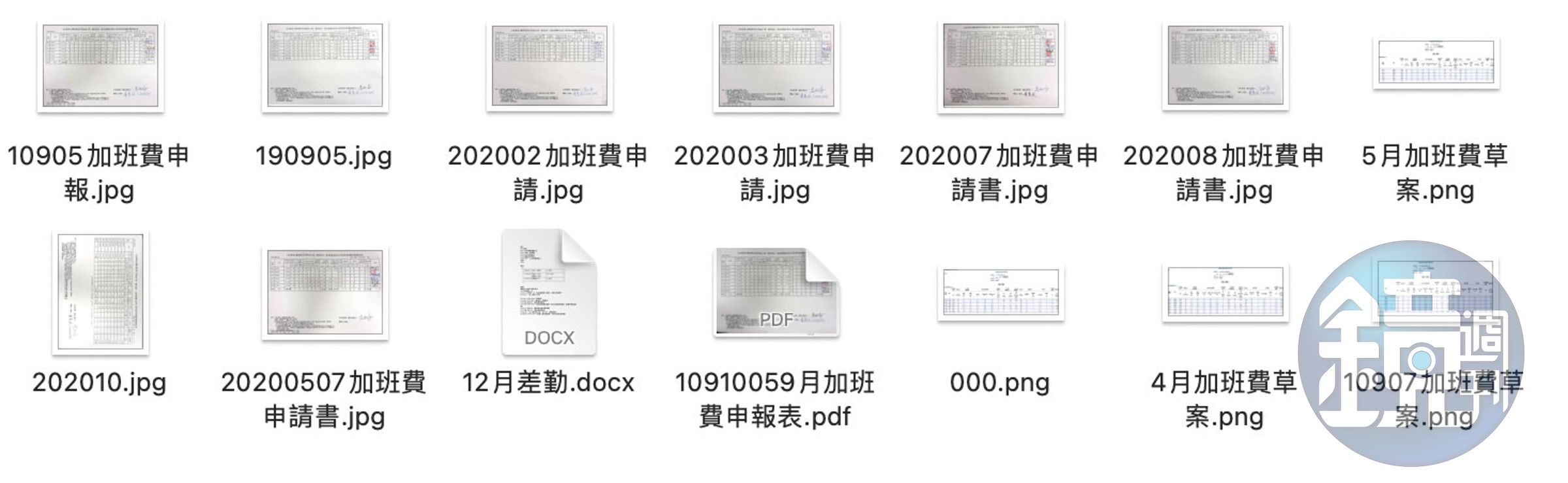 本刊當年獨家揭露的25個祕檔,包含關鍵的13頁內帳及高親簽的文件,成她低薪高報助理費的證據。