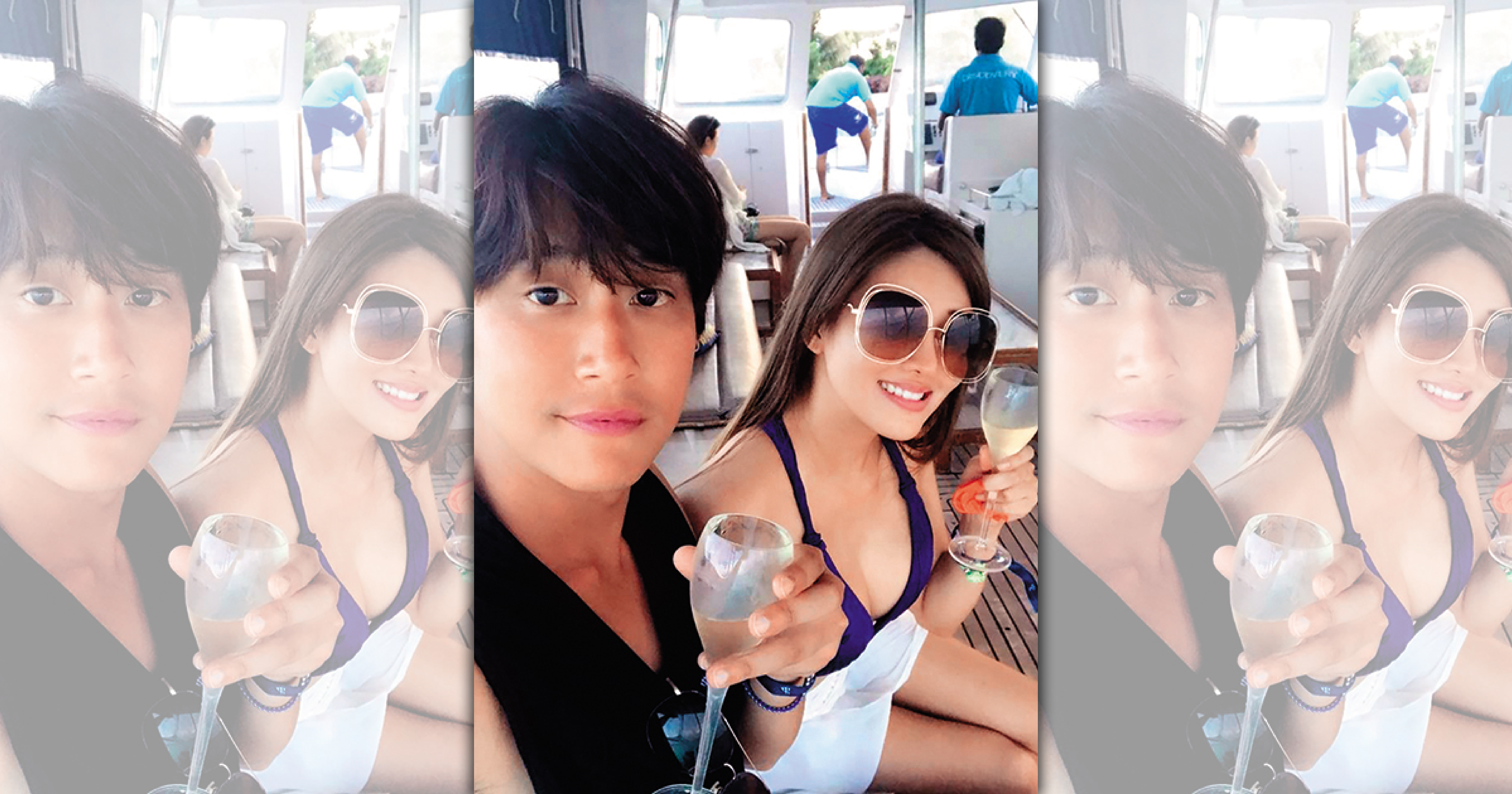 賴琳恩在海島蜜月時的比基尼很搶鏡。（翻攝自賴琳恩臉書）