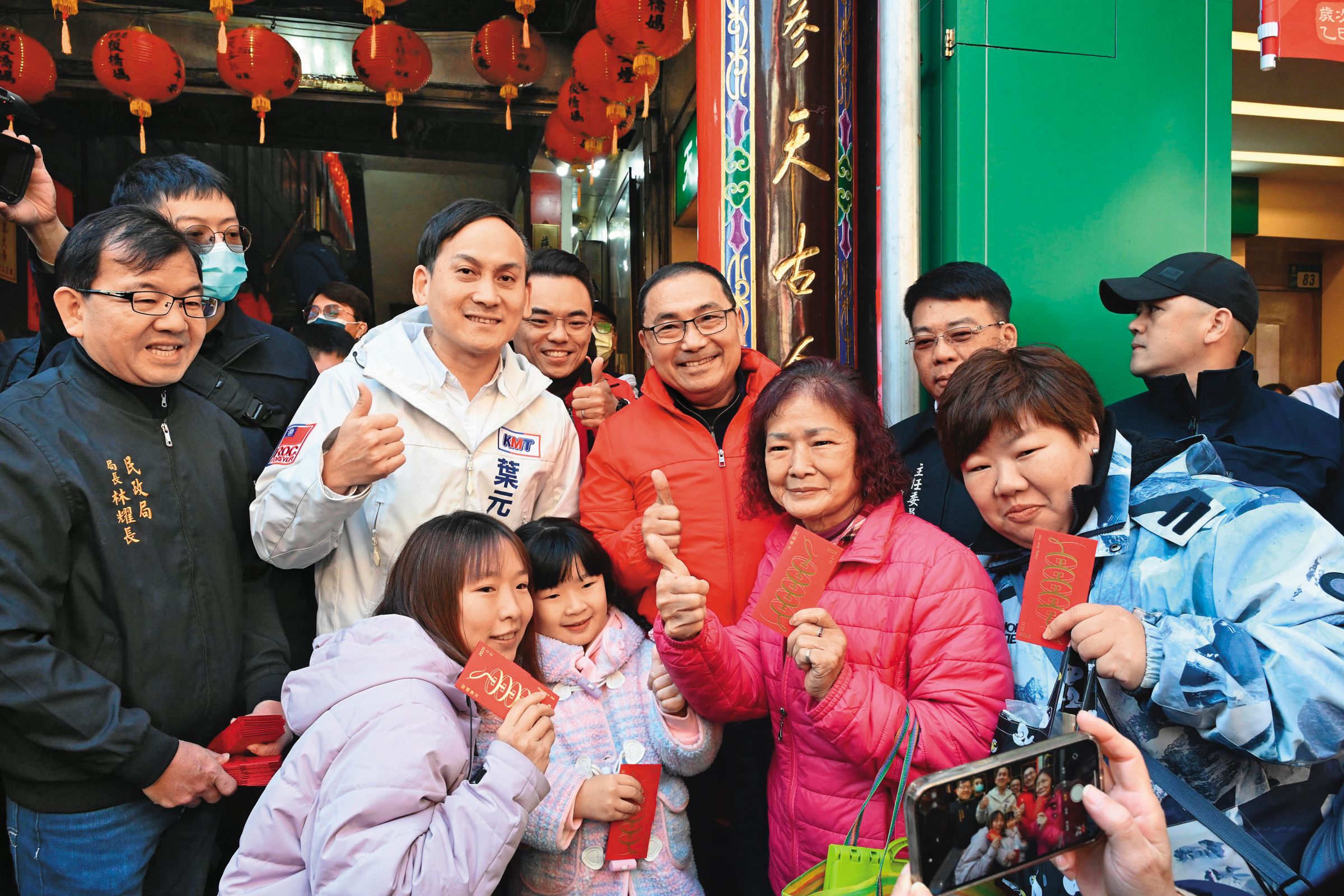 侯友宜等藍營縣市首長，接下來將頻與被罷藍委同框，降低罷免衝擊。（新北市府提供）